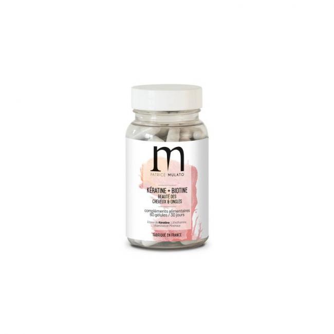 Beaut&eacute; cheveux et ongles K&eacute;ratine + Biotine compl&eacute;ments alimentaires - 60 g&eacute;lules
