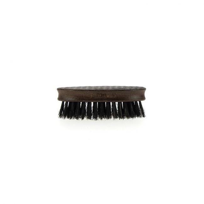 Mini brosse barbe en bois de h&ecirc;tre et poils de sanglier