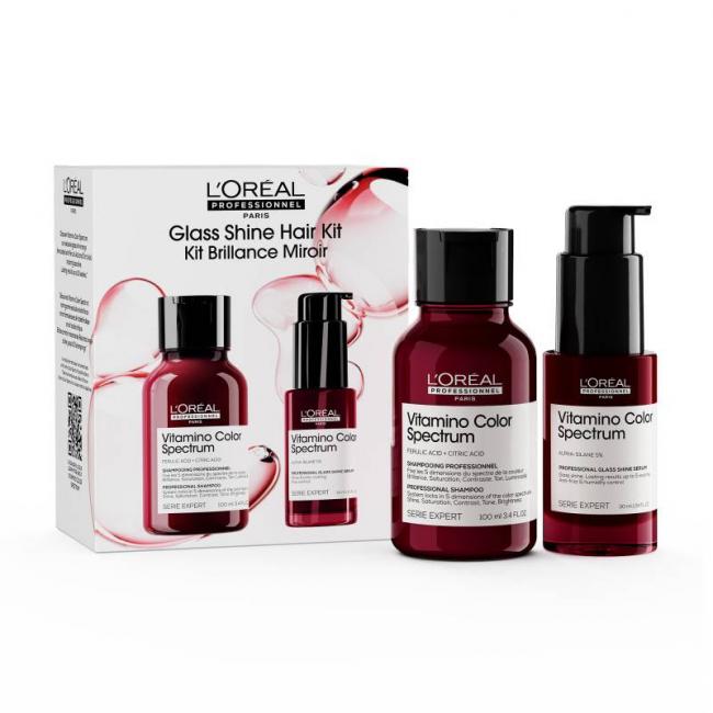 Kit duo brillance miroir Vitamino Color Spectrum (shampoing + s&eacute;rum)