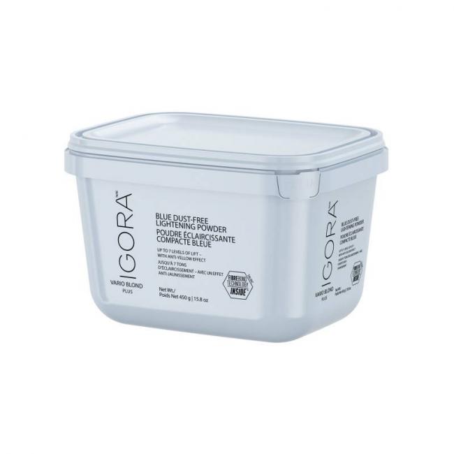 Poudre &eacute;claircissante compacte bleue 7 tons Igora Vario Blond Plus