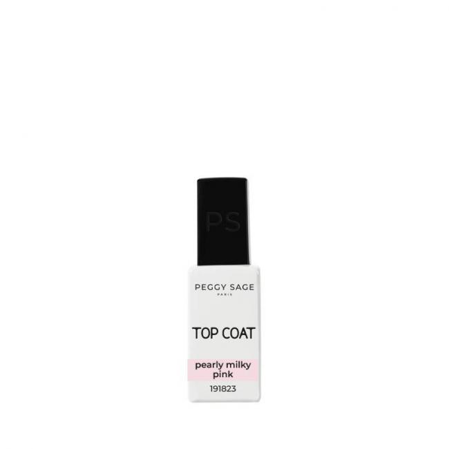 Top Coat pearly milky pink &ndash; protection, lumi&egrave;re, look raffin&eacute;
