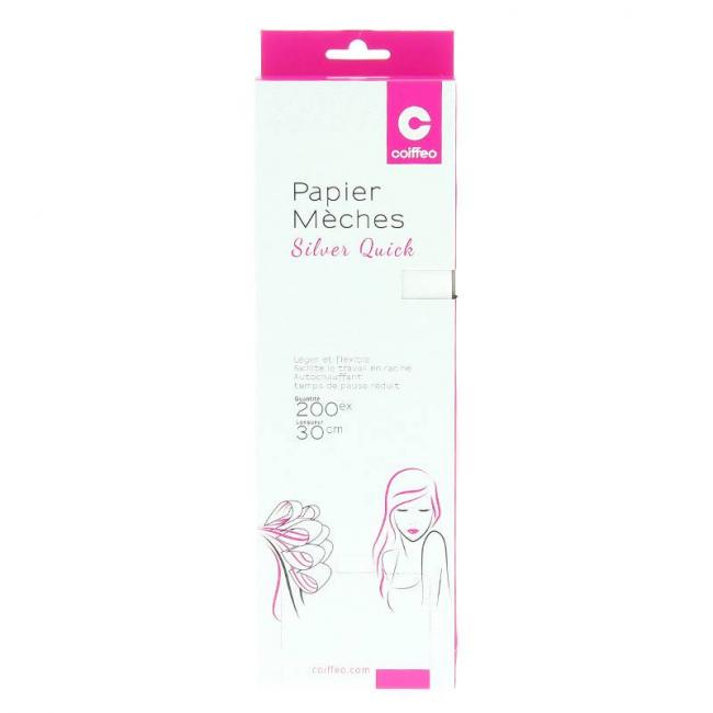Papier m&egrave;ches auto-chauffant 30x9.5cm Silver Quick x200