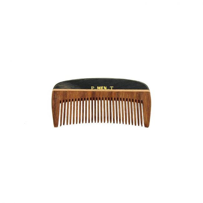 Peigne &agrave; barbe d&eacute;m&ecirc;loir en bois de rose 10cm