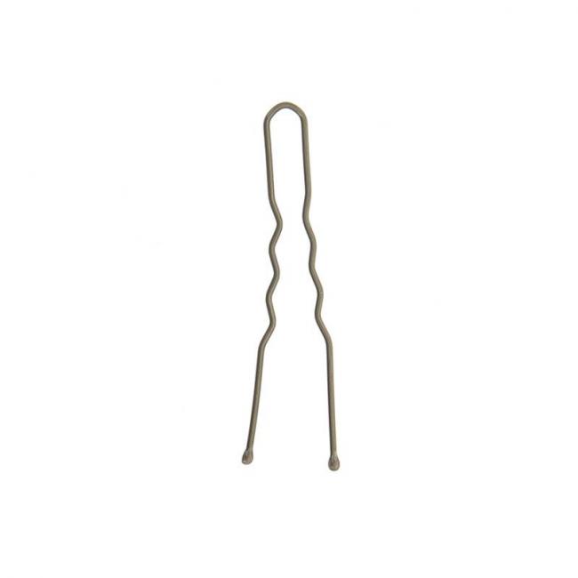 Epingles &agrave; chignon ondul&eacute;es bouts perl&eacute;s 50mm 500g Bronze