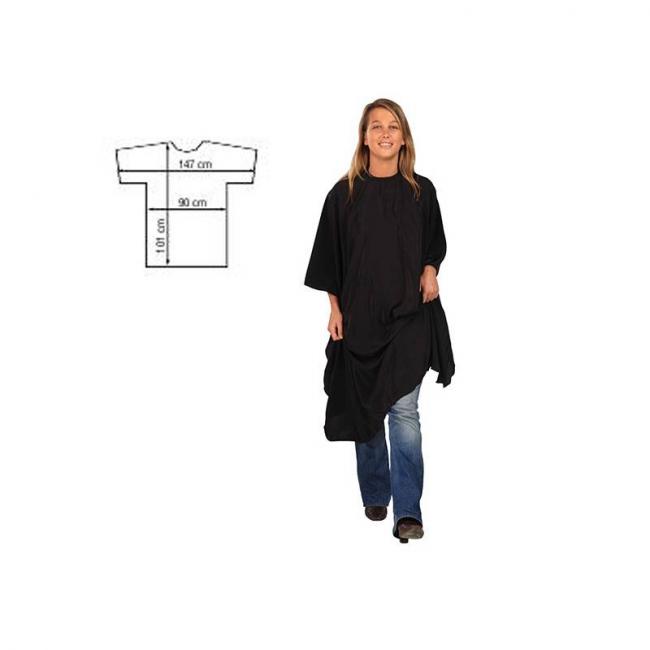 Peignoir à fermeture velcro Economyss 1 Noir