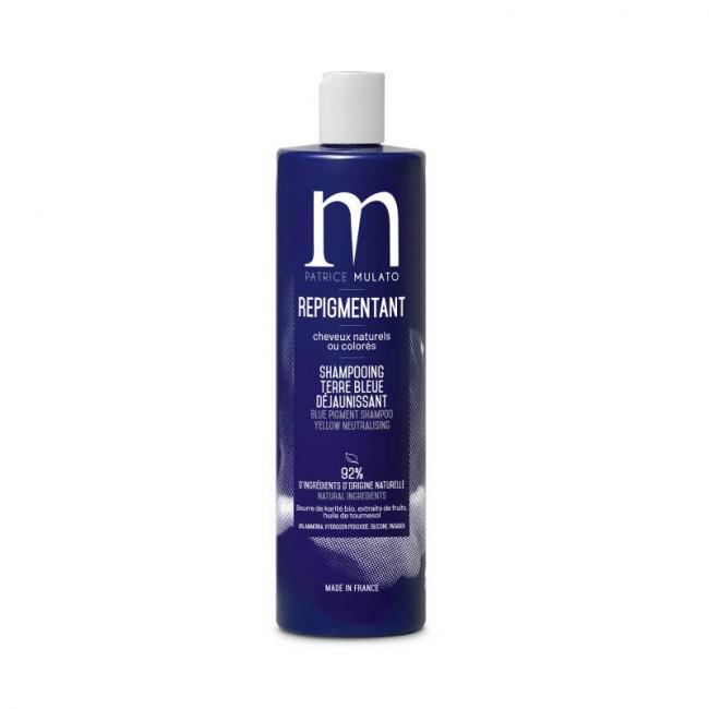 Shampooing repigmentant terre bleue