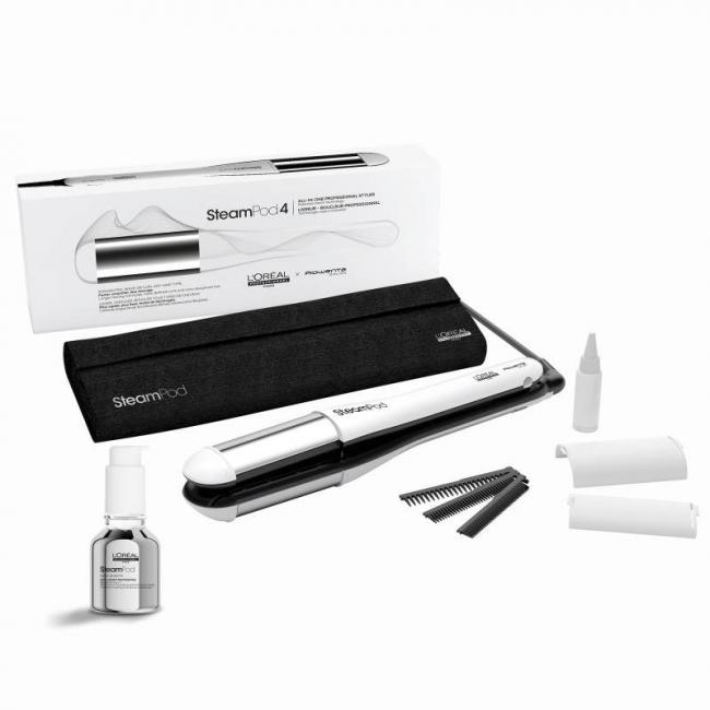 Pack SteamPod 4 lisseur vapeur & soin lissant professionnel et trousse incluse