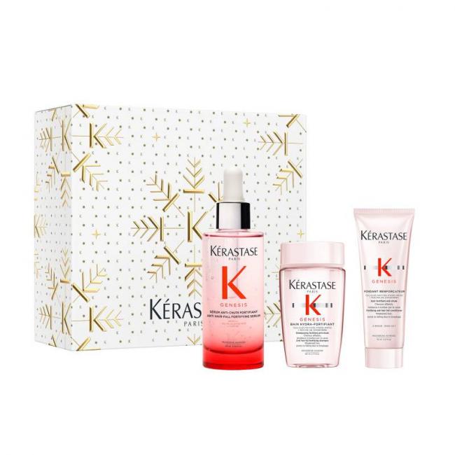 Coffret trio Genesis - bain, fondant et s&eacute;rum - fortification et anti-chute