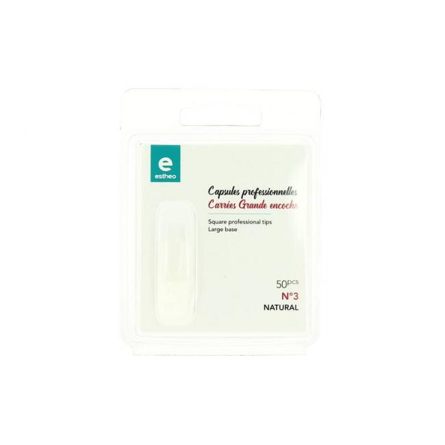 50 capsules prof. universelles carrees n&deg;3 grande encoche naturel