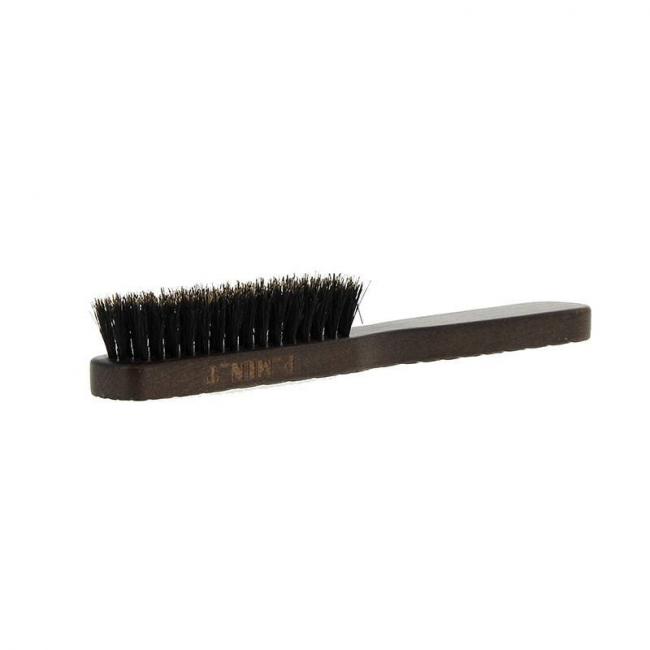 Brosse en bois de h&ecirc;tre et poils de sanglier 4 rangs