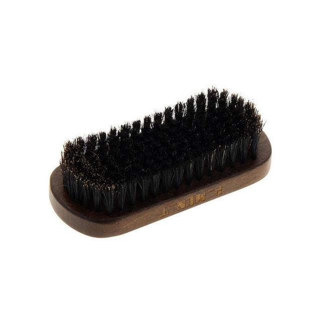Brosse &eacute;pouse-barbe large en bois de h&ecirc;tre et poils de sanglier