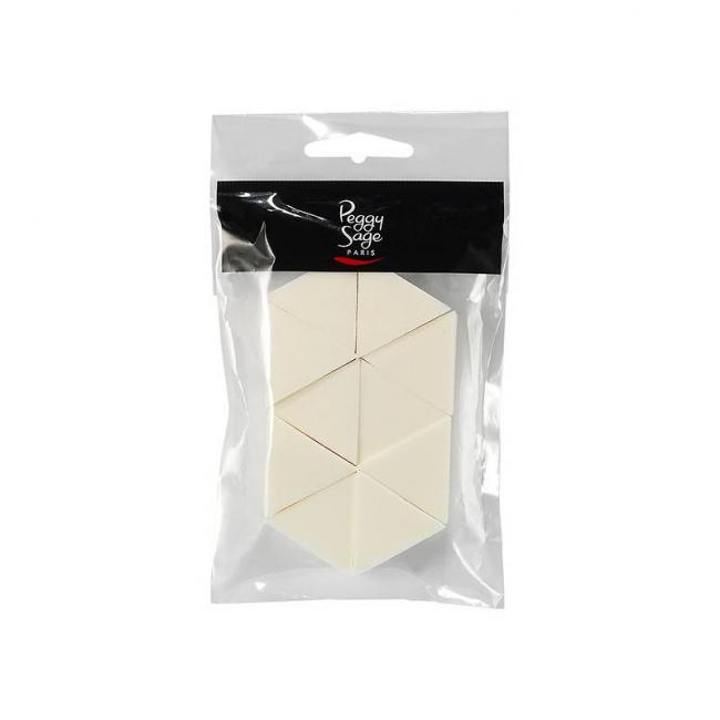 Eponges pour d&eacute;grad&eacute;s nail art x10 Blanc