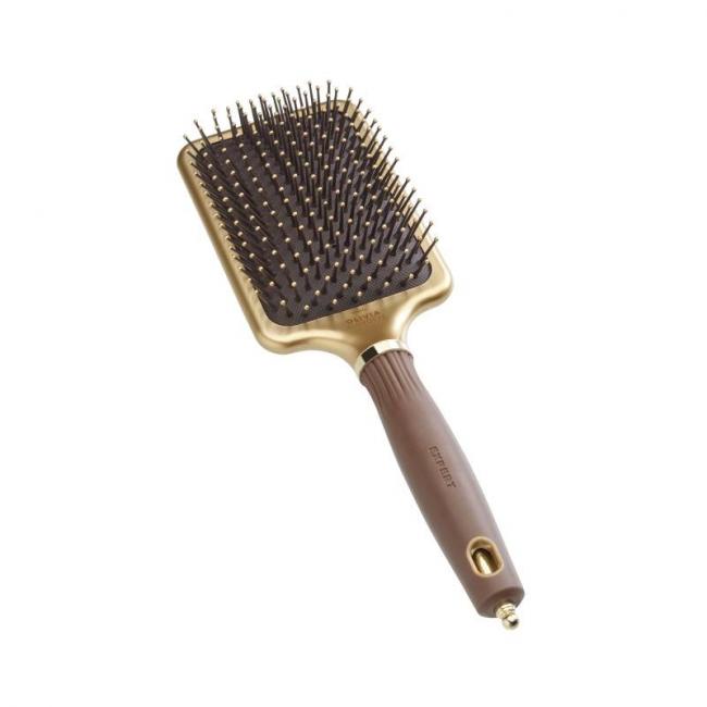 Brosse d&eacute;m&ecirc;lante Expert Care Rectangular Nylon Bristle Gold&Brown L