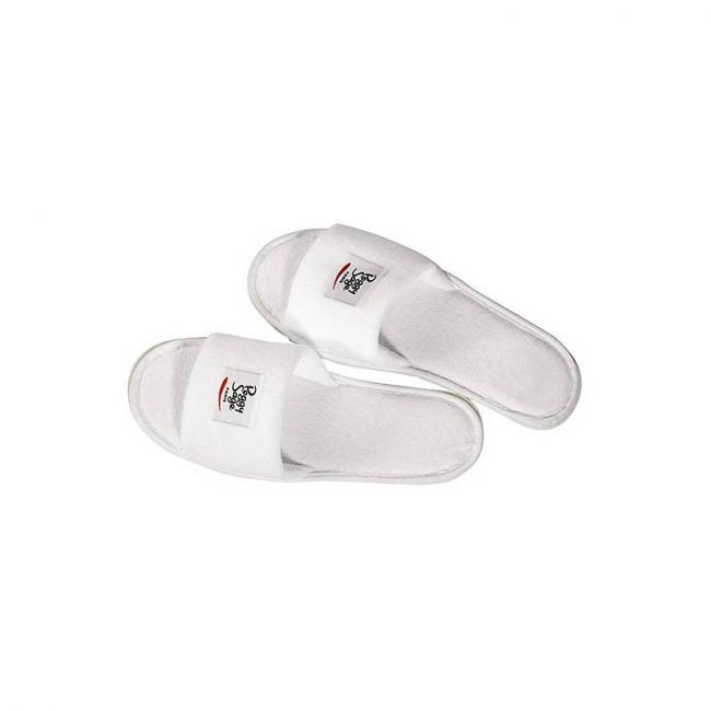 Mules blanches en &eacute;ponge