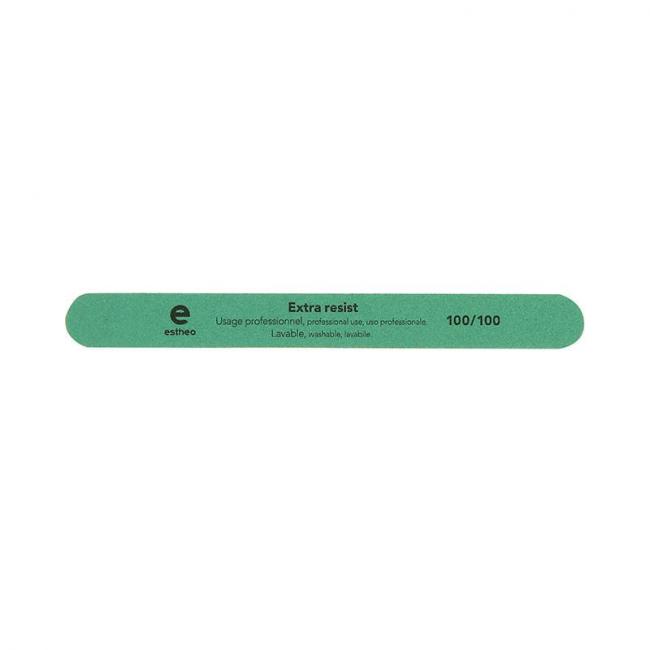 Lime à ongles droite 100-100 Extra resist Verte