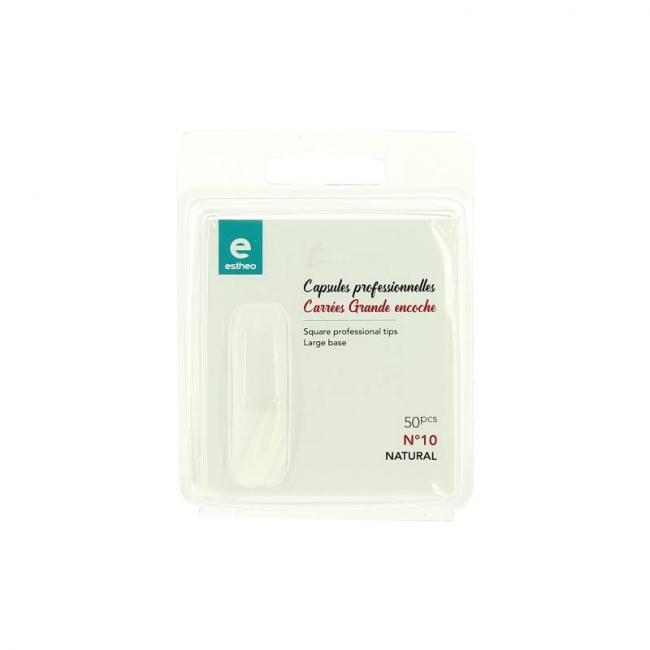 50 capsules prof. universelles carrees n&deg;10 grande encoche naturel