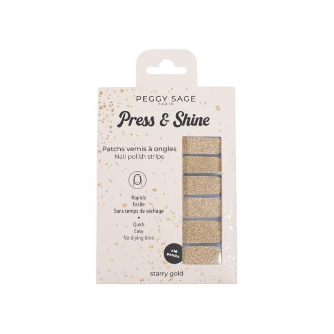 Patch vernis &agrave; ongles Press & Shine Starry Gold