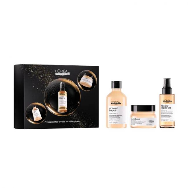Coffret trio Absolut Repair &ndash; R&eacute;paration intense, hydratation, vitalit&eacute;