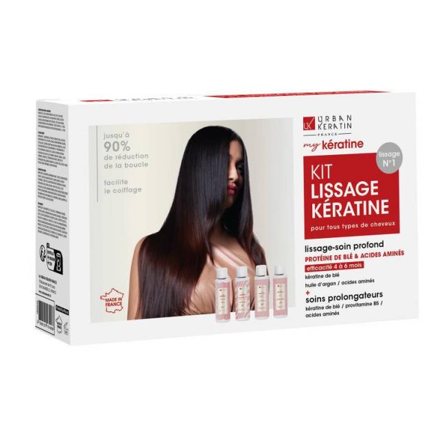 Kit lissage k&eacute;ratine &ndash; r&eacute;duction de volume, brillance, r&eacute;paration