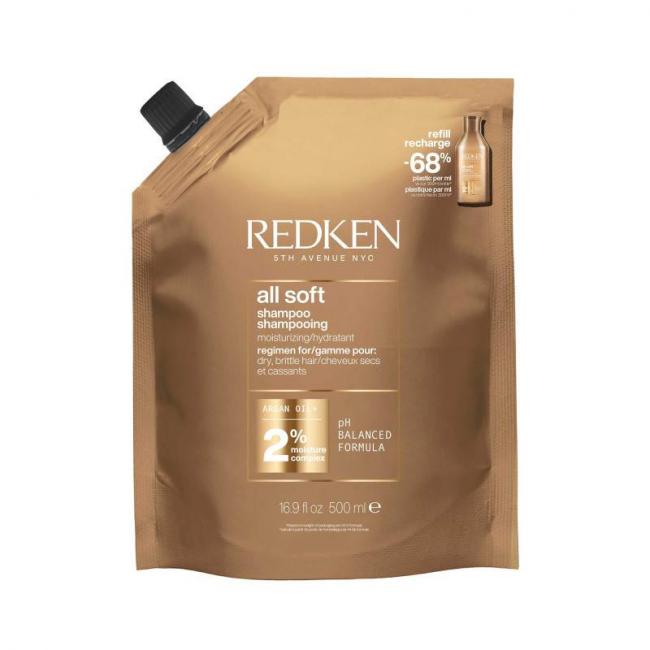 Recharge Shampoing All Soft &ndash; Hydratation et nutrition des cheveux secs