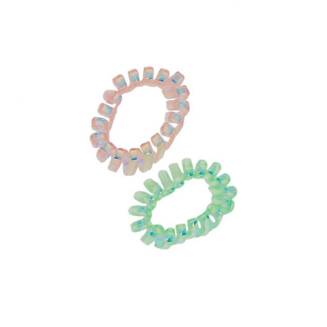 Lot de 2 &eacute;lastiques en spirale