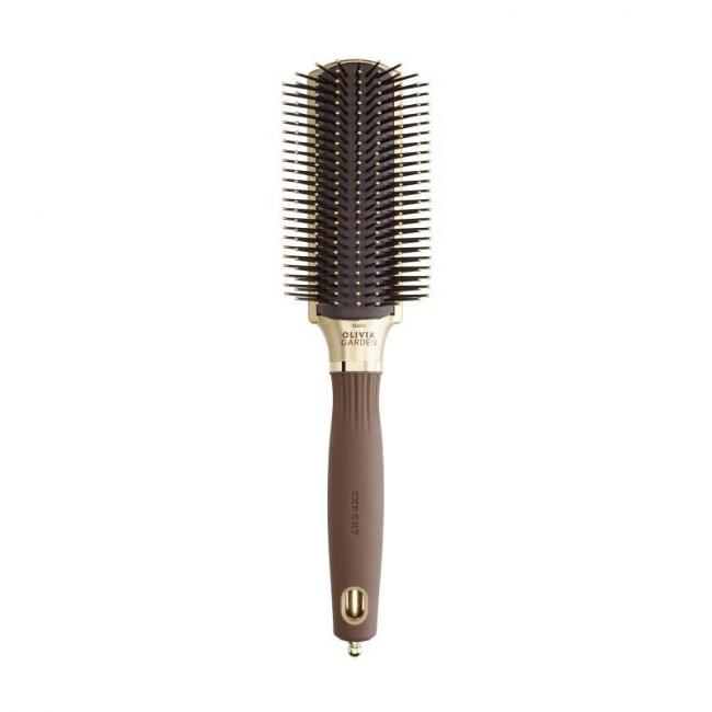 Brosse d&eacute;m&ecirc;lante Expert Style Control Nylon Bristles Gold&Brown