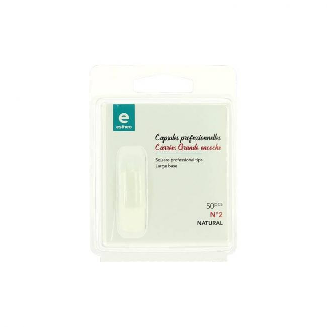 50 capsules prof. universelles carrees n&deg;2 grande encoche naturel
