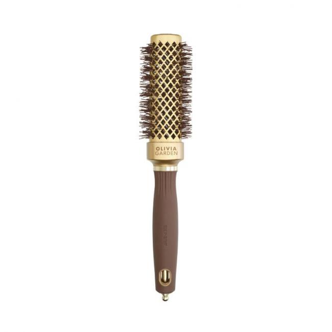 Brosse brushing Expert Blowout Straight Wavy Bristle Gold&Brown 30mm
