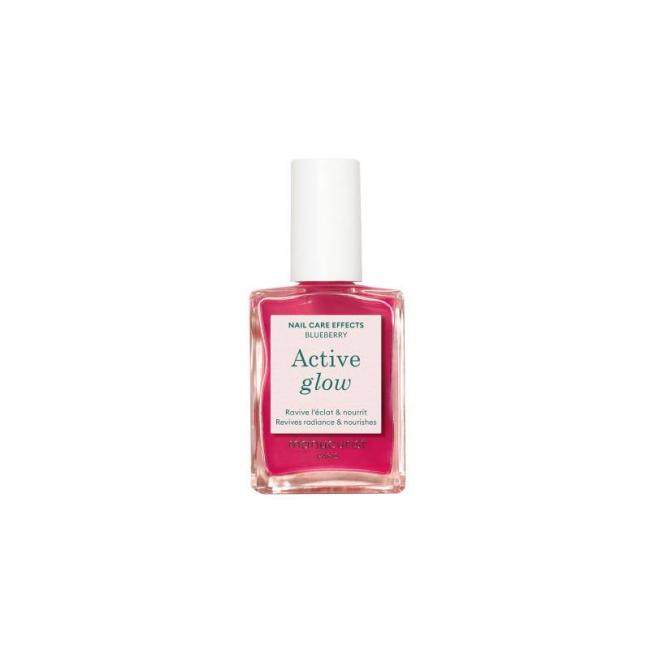 Vernis soin glowy Active glow&trade; Ros&eacute; intense Blueberry
