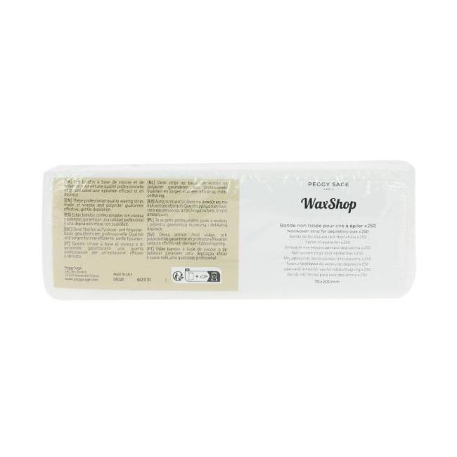Bande non tiss&eacute;e pour cire &agrave; &eacute;piler x250 (70x200mm)
