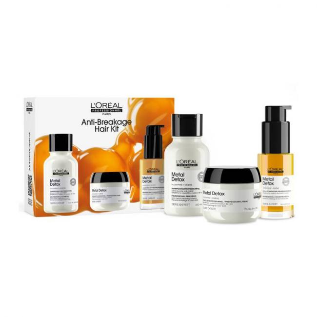 Mini kit trio d&eacute;couverte Metal Detox (shampoing + masque + huile)