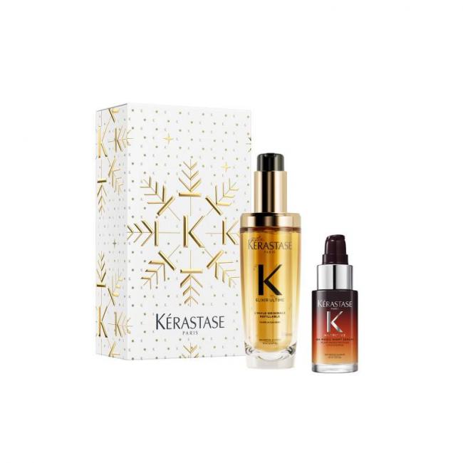 Coffret duo Jour et Nuit Elixir Ultime et Nutritive - huile et s&eacute;rum