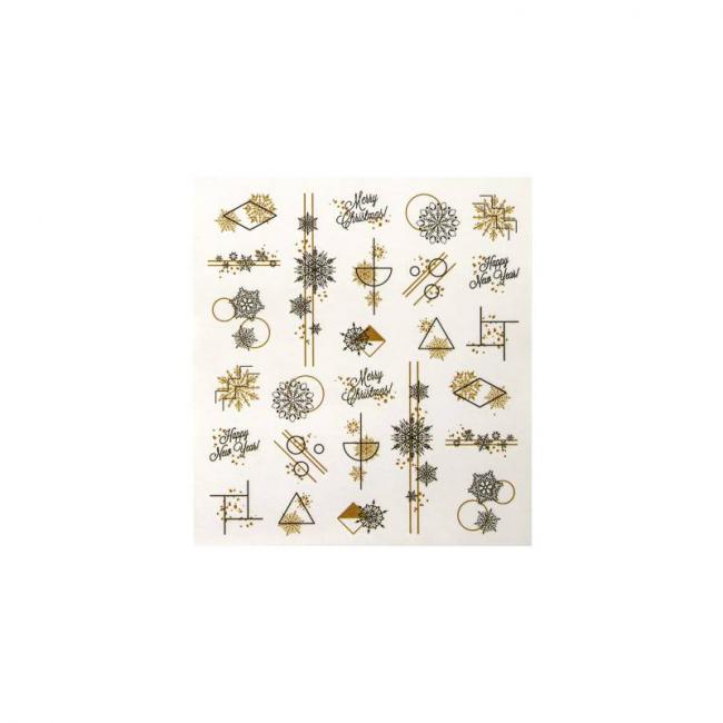 D&eacute;cors adh&eacute;sifs pour ongles - motif Christmas