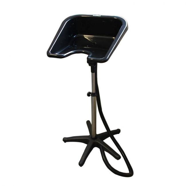 Lave-t&ecirc;te sur pied Noir 46x46x19cm