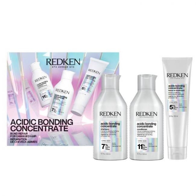 Coffret trio Acidic Bonding Concentrate - shampoing, conditionneur, soin
