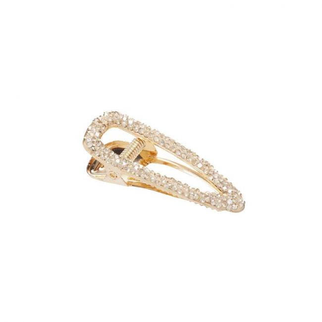 Barrette pince Cristal véritable Blanche