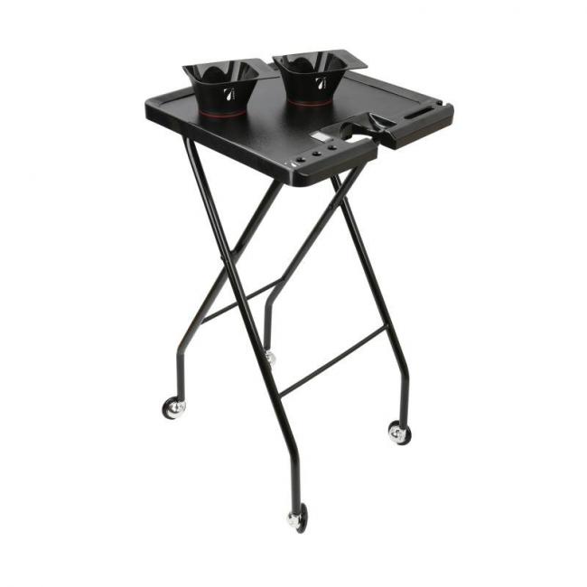 Table de service aimant&eacute;e avec 2 bols magn&eacute;tiques Noir