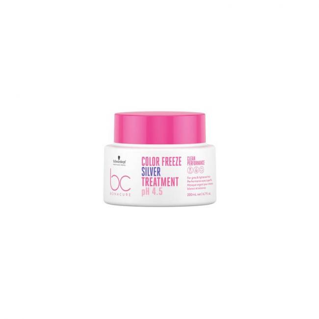 Masque argent cheveux blancs et éclaircis pH 4.5  Color Freeze