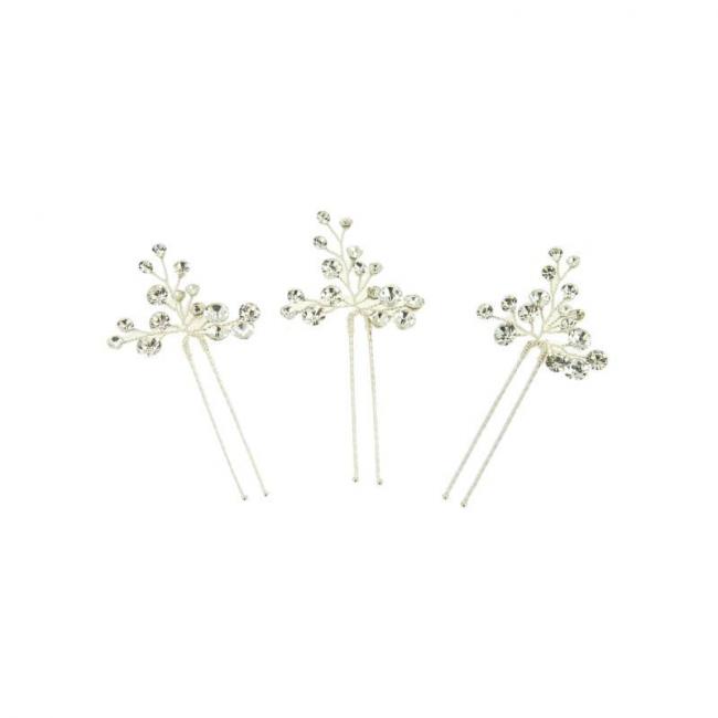 Lot de 3 &eacute;pingles &agrave; chignon 