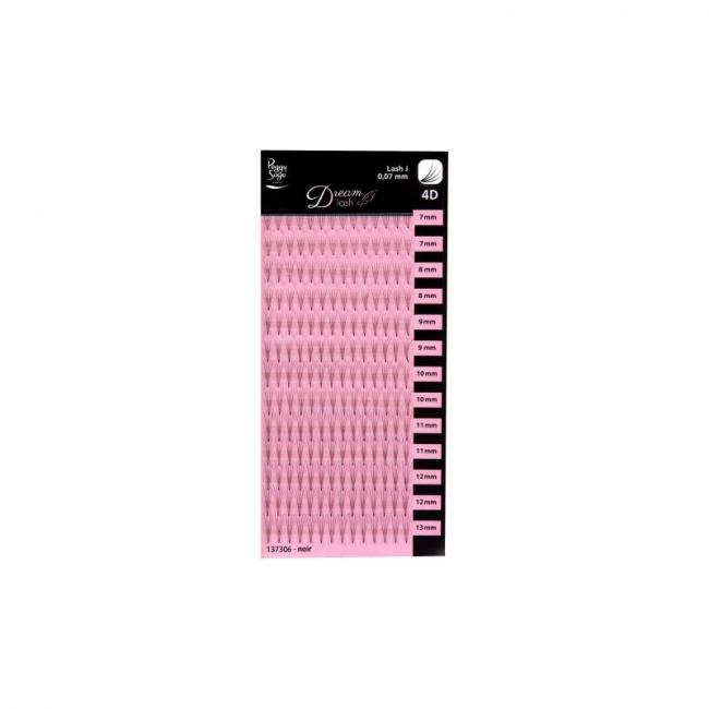 Cils volume russe 4D DreamLash C 0.07mm Noir - 7 &agrave; 13mm