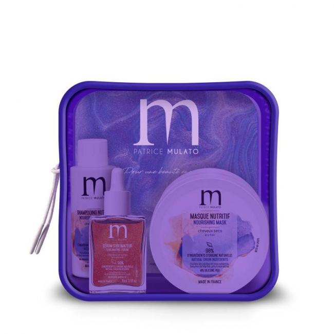 Trousse d&eacute;couverte cheveux secs (shampoing, masque et s&eacute;rum)