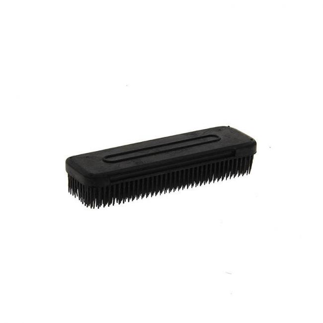 Brosse v&ecirc;tement en caoutchouc Noir