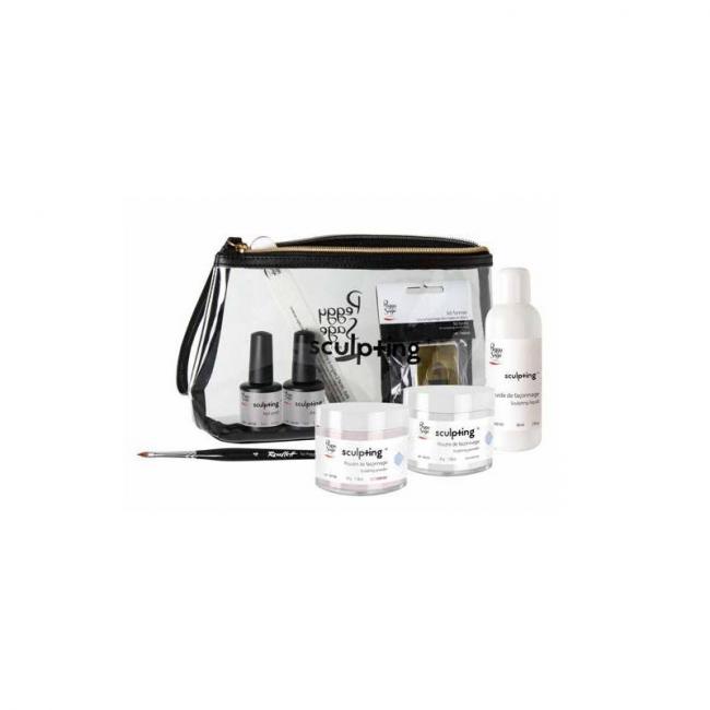 R&eacute;sine sculpting + pour faux ongles Kit