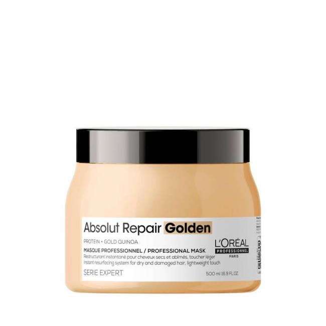 Masque Golden &agrave; la prot&eacute;ine de quinoa dor&eacute; restructurant