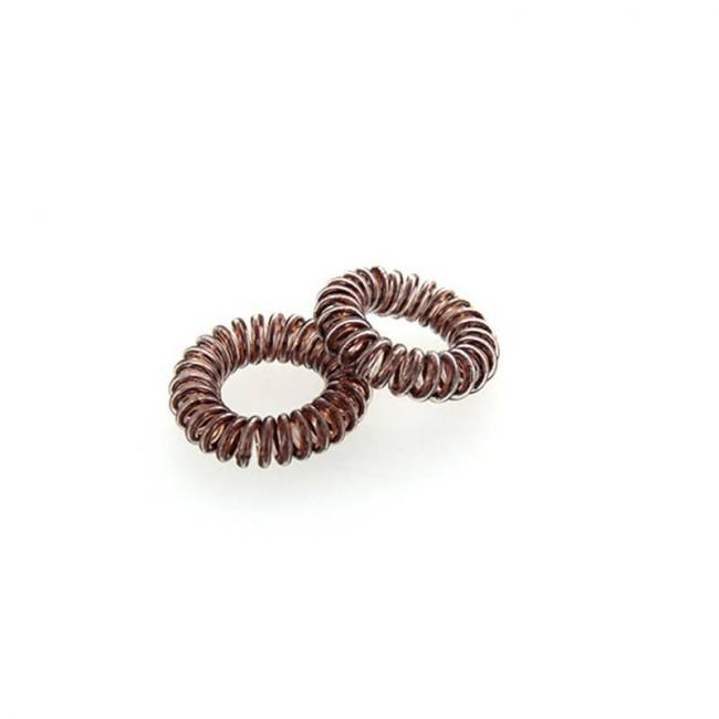 Hair ring Set x3 Marron m&eacute;tallis&eacute;