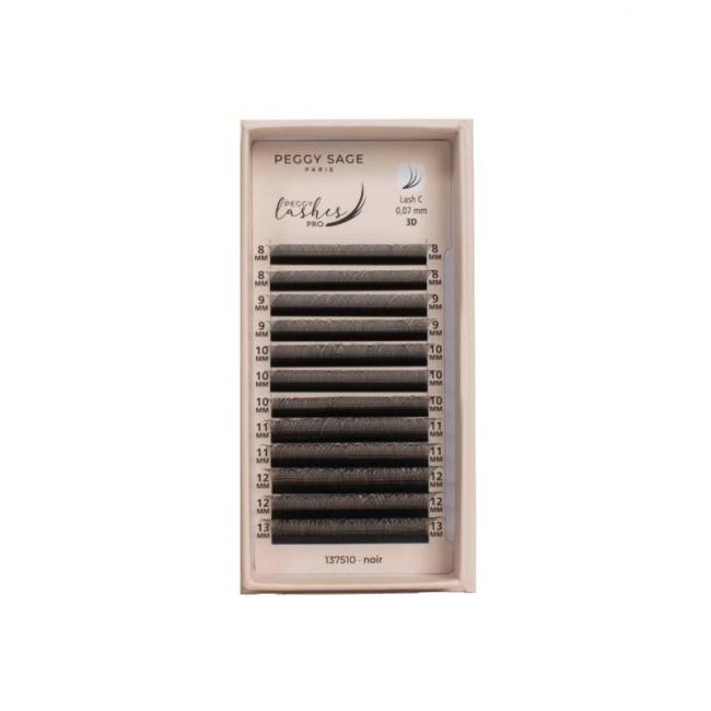 Extension de cils volume &eacute;gyptien 3D Y Peggy Lashes Pro - Courbure C - 0.07mm