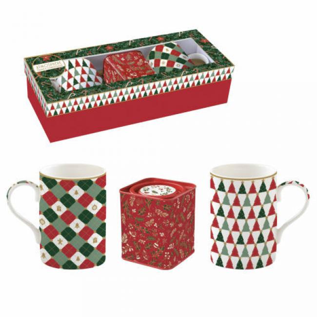 Coffret 2 Mugs + boite FANCY