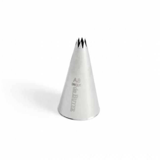 Douille inox cannelée A8 01mm 8D