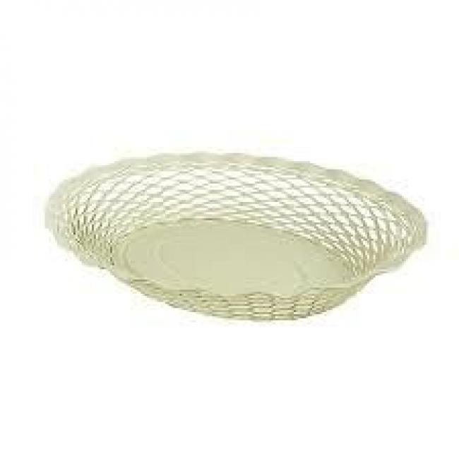 Corbeille ovale PM Blanc vanille
