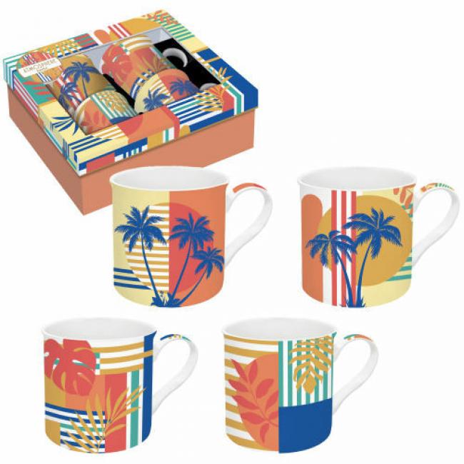 Coffret 4 mugs 30cl BAHIA